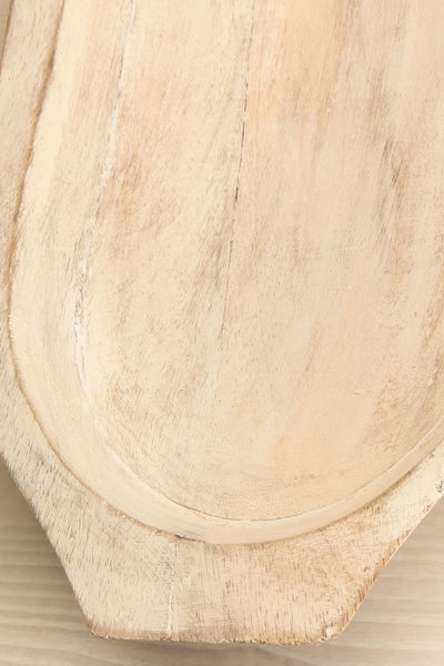 Legnano White Wooden Dough Bowl | Maison Garçonne close-up