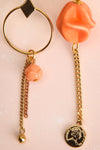 Leila Hyams Golden & Peach Pendant Earrings | Boutique 1861 2