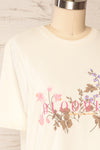 Leipzig Blooming Flowers T-Shirt | La petite garçonne  side close-up