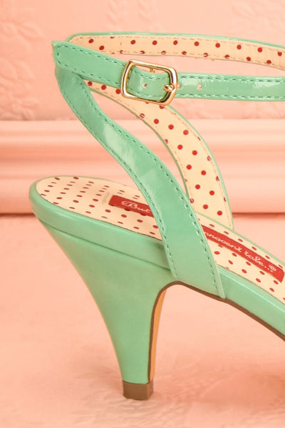 Lelu Douceur - Mint medium-heeled sandals