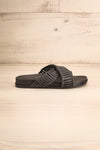 Lelystad Black Slip-On Sandals | La petite garçonne side view