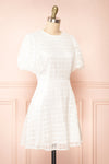 Lena Short White A-line Dress | Boutique 1861 side view
