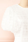 Lena Short White A-line Dress | Boutique 1861 side close-up