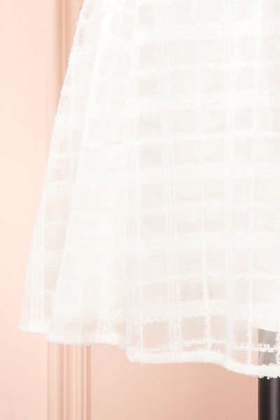 Lena Short White A-line Dress | Boutique 1861 bottom