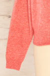 Lenes Coral Melange Knit Sweater | La petite garçonne  sleeve