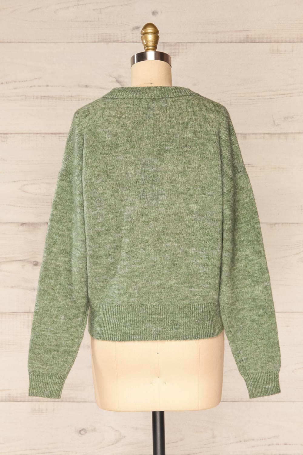 Lenes Sage | Melange Knit Sweater