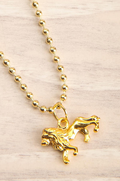 Leo Golden Lion Pendant Necklace | La Petite Garçonne 5