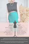 Nikaia Black Silky High-Waisted Midi Skirt | La petite garçonne fiche