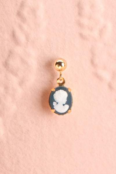 Leonie Arletty Midnight Cameo Pendant Earrings | Boutique 1861 close-up