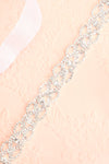 Leslie Silver Crystal Belt | Boudoir 1861 flat close-up