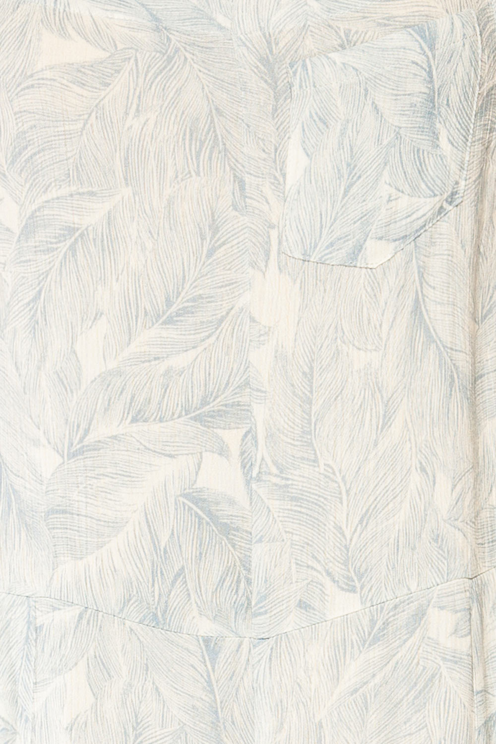 Leyde Blue feather Patterned Overalls | La petite garçonne fabric 