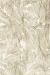 Leyde Olive feather Patterned Overalls | La petite garçonne fabric