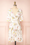 Liana White Short V-Neck Dress | Boutique 1861 front view