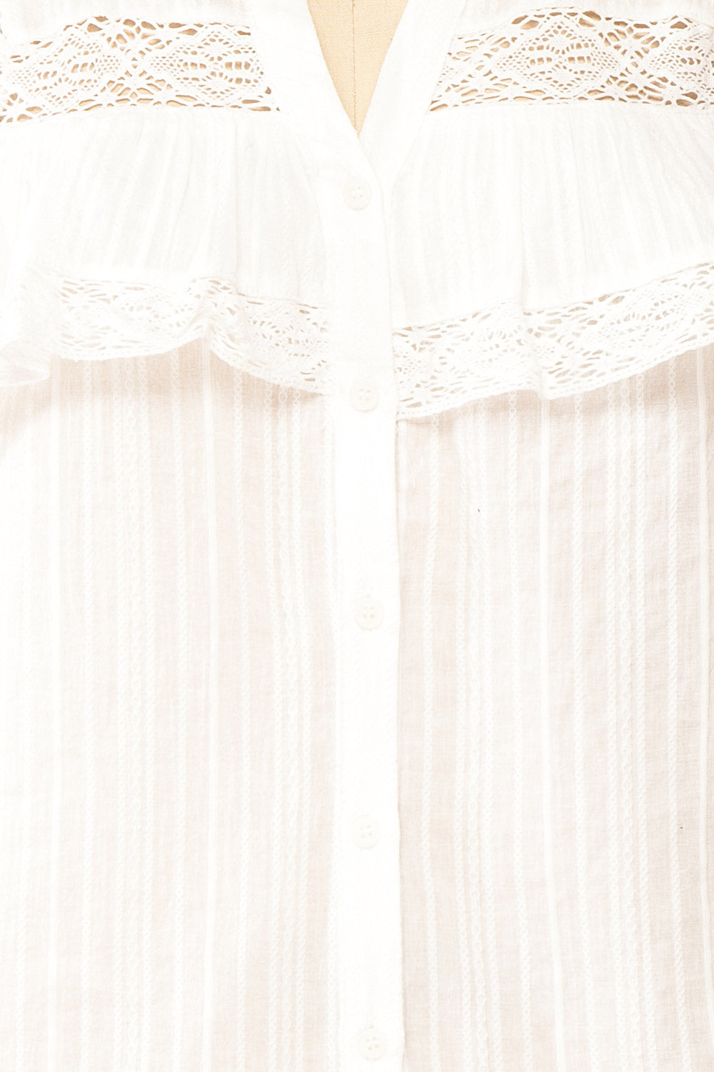 Liberalis Striped Blouse w/ Ruffles | Boutique 1861 fabric 