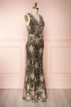 Liesel Black Plus Size Mermaid Gown | Robe | Boutique 1861 side view