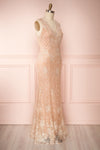 Liesel Blush Plus Size Mermaid Gown | Robe | Boutique 1861 side view