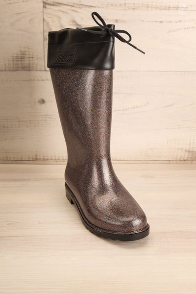 Lillou Black & Silver Glitter Rain Boots | La Petite Garçonne Chpt. 2 5