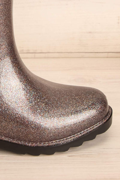 Lillou Black & Silver Glitter Rain Boots | La Petite Garçonne Chpt. 2 4