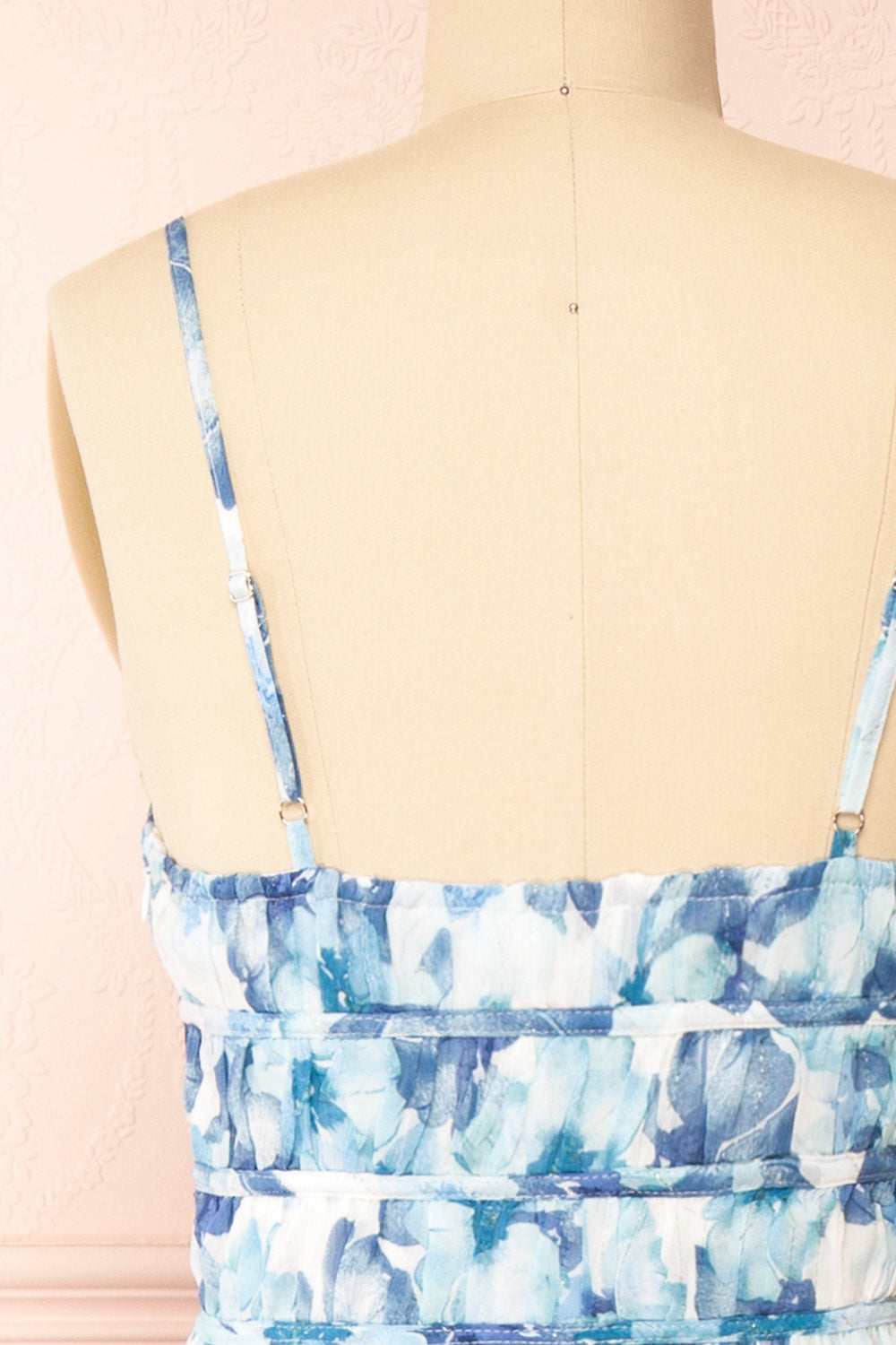 Lilo Floral Midi Dress | Boutique 1861 back close-up