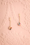 Lily Elsie Multicolor Geometric Pendant Earrings | La petite garçonne