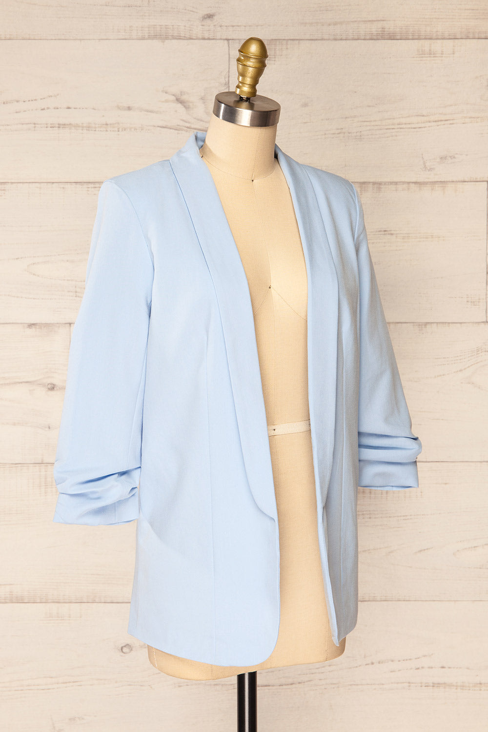 Linares Blue Long Classic Blazer | La petite garçonne side view