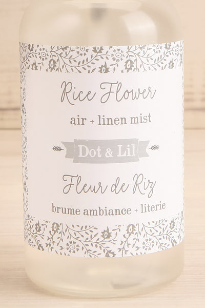 Linen and Air Mist Rice Flower | La petite garçonne close-up