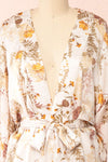 Linnea Short Floral Kimono | Boutique 1861 front close-up