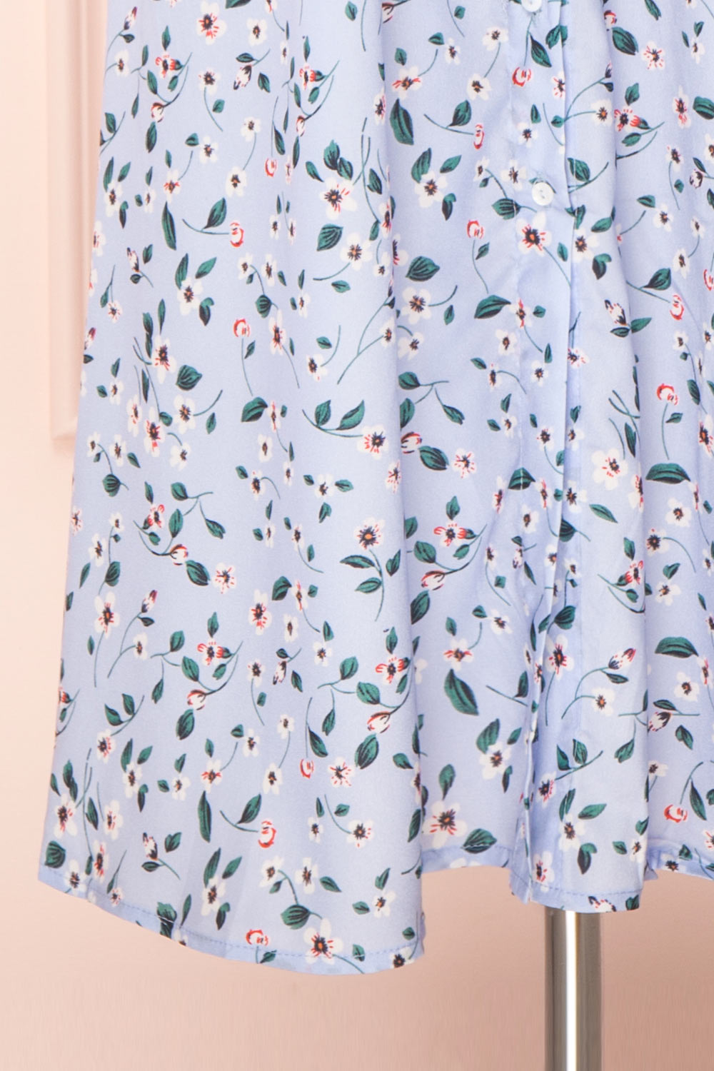 Linzer Short Sleeve Floral V-Neck Midi Dress | Boutique 1861 bottom 