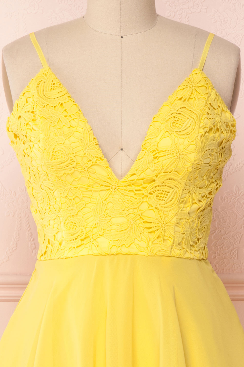 Lio Yellow | Robe Courte Jaune 