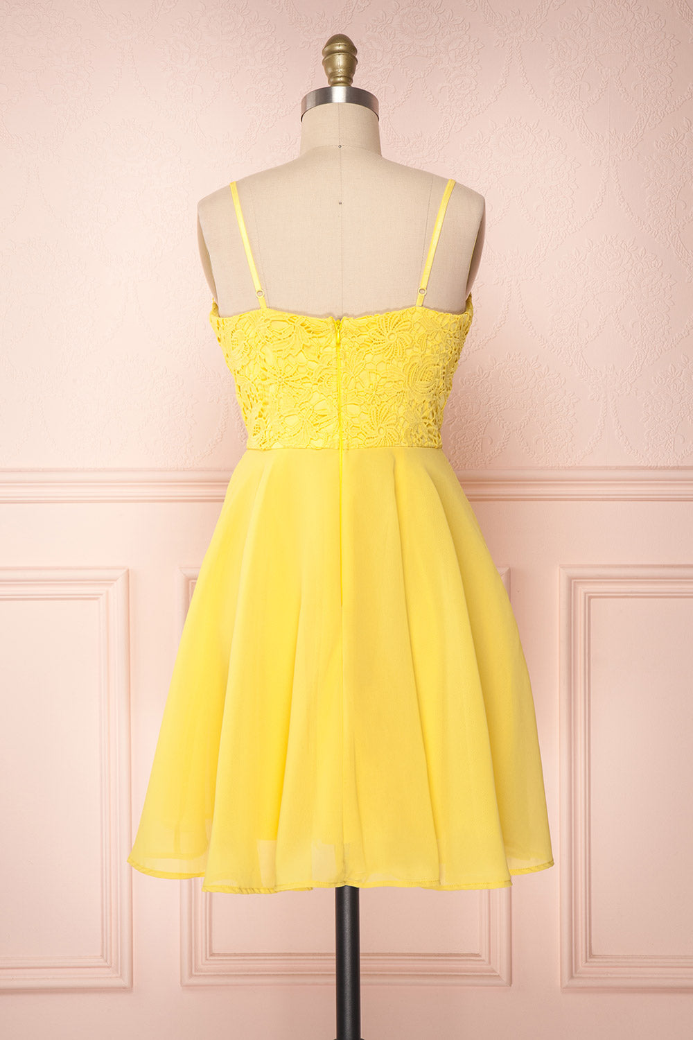 Lio Yellow | Robe Courte Jaune 