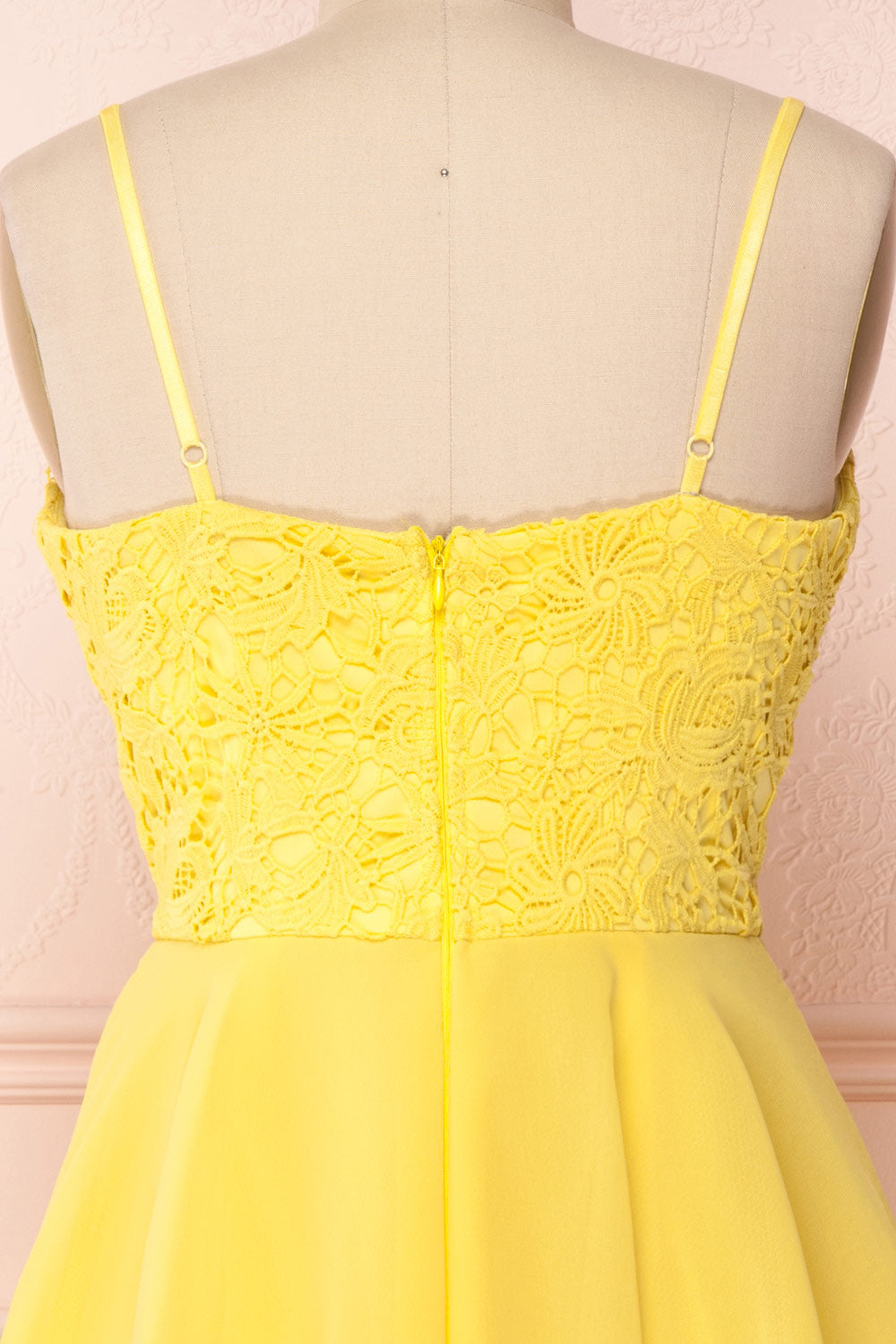 Lio Yellow | Robe Courte Jaune 