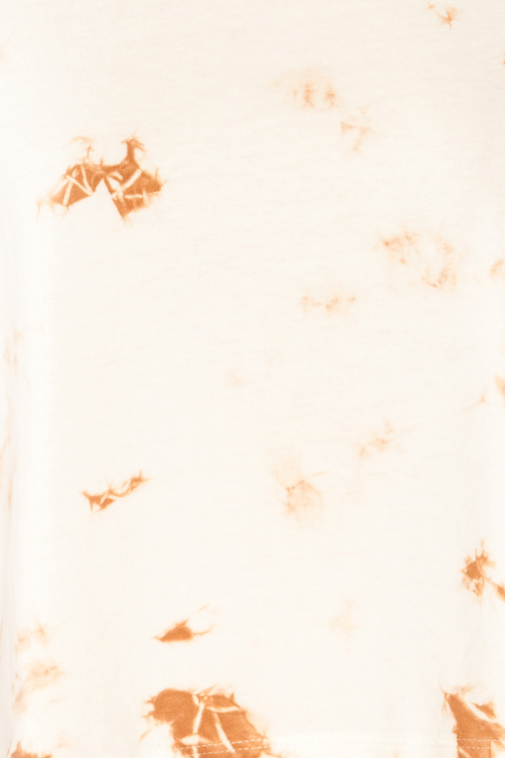 Lipik Cream Cropped Tie-Dye T-Shirt | La petite garçonne fabric 