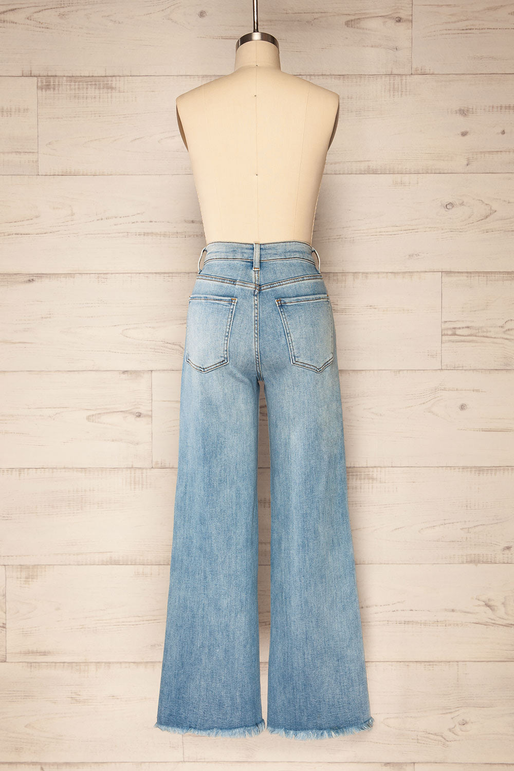 Lisaeter High-Waisted Straight Leg Jeans | La petite garçonne back view