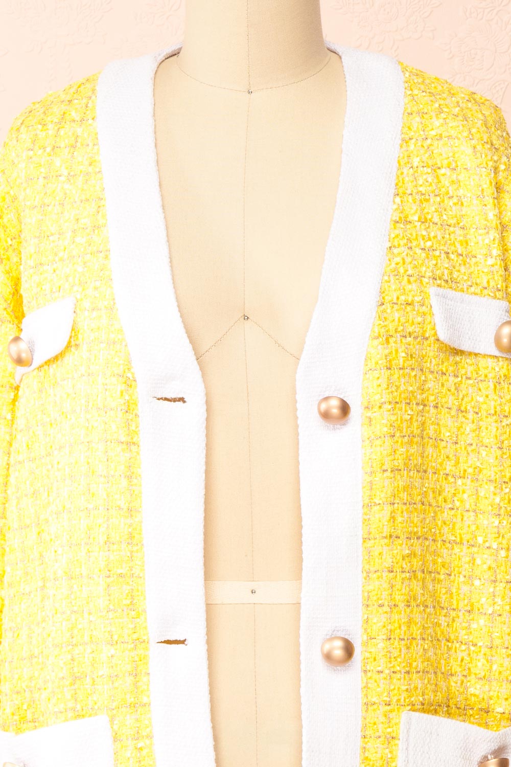 Lisane Shimmery Tweed Blazer | Boutique 1861 open close-up