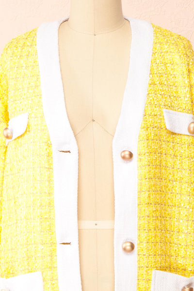 Lisane Shimmery Tweed Blazer | Boutique 1861 open close-up
