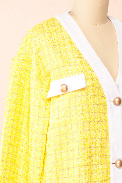 Lisane Shimmery Tweed Blazer | Boutique 1861 side close-up