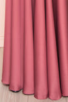 Lizza Pink Satin Maxi Dress w/ Slit | Boudoir 1861 bottom