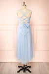 Lizzie Blue Midi Tulle Dress with Corset | Boutique 1861 back view