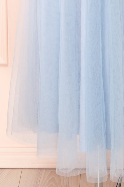Lizzie Blue Midi Tulle Dress with Corset | Boutique 1861 bottom