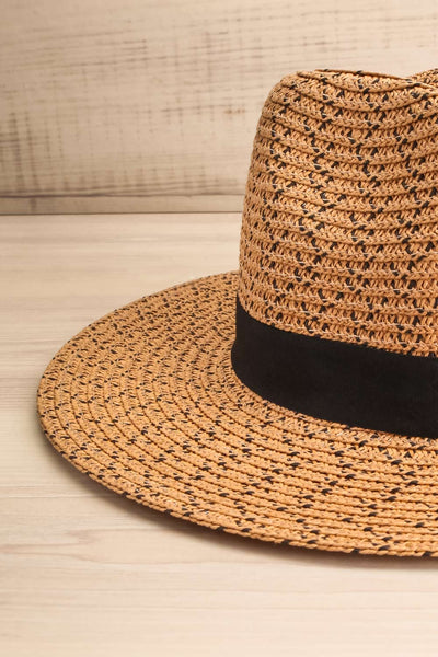 Lochow Tan Wide Brimmed Straw Hat close-up | La Petite Garçonne