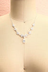 Loelia Silver Necklace w/ Drop Diamond Pendant | Boutique 1861