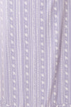 Lorainne Blue Puffed Sleeved Wrap Midi Dress | Boutique 1861 fabric