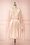Loralyn Pink Satin Party Dress | Robe | Boutique 1861