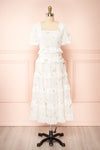 Louange Midi Tiered Dress w/ Ruffles | Boutique 1861 front view