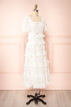 Louange Midi Tiered Dress w/ Ruffles | Boutique 1861  side view
