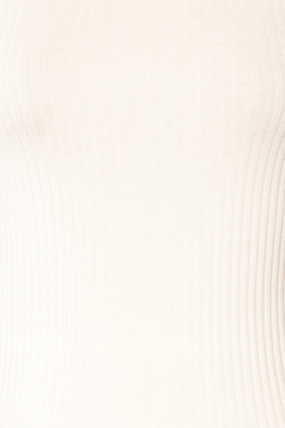 Loula White Ribbed Frill-Trimmed Crop Top | La petite garçonne fabric