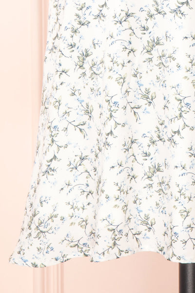 Loupat White Floral A-Line Short Dress | Boutique 1861 bottom
