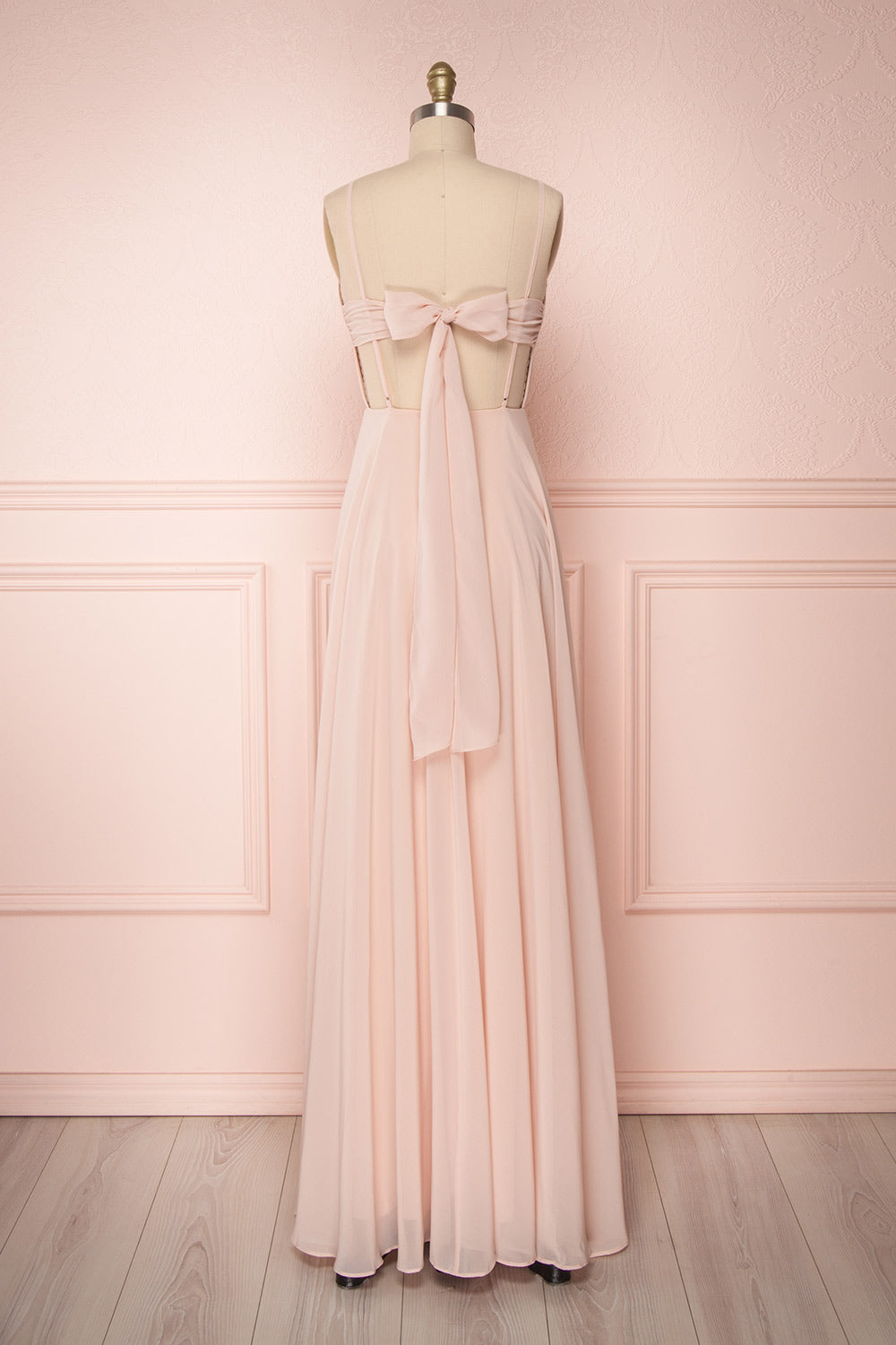 Lovina Blush | Pink Chiffon Gown