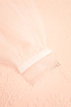 Lowise Simple Bridal Veil w/ Satin Trim | Boudoir 1861 comb close-up