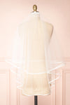 Lowise Simple Bridal Veil w/ Satin Trim | Boudoir 1861 back